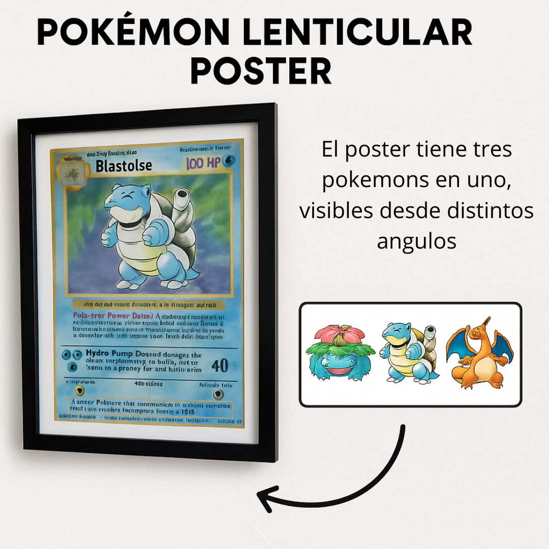Póster de Pokémon Lenticular